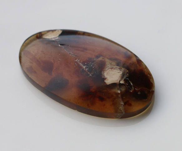 26.3ｃｔ　天然石　琥珀　アンバー　オーバル　カボション　 5枚目の画像