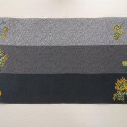 ミモザの花の手刺繍ランチョンマット 6枚目の画像