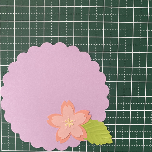 クラフトパンチ メッセージカード 桜 さくら フラワー アルバム素材