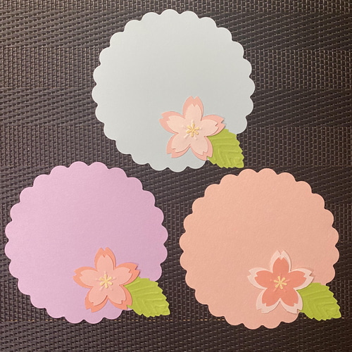 クラフトパンチ メッセージカード 桜 さくら フラワー アルバム素材