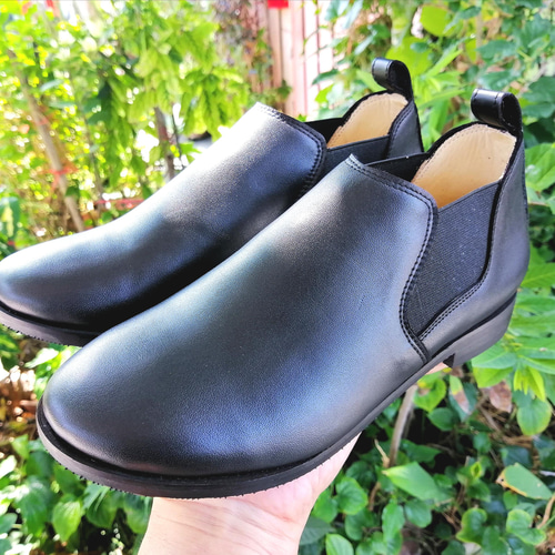 ショートブーツ23cm （新品♪ウォーターマッサージ エコファー