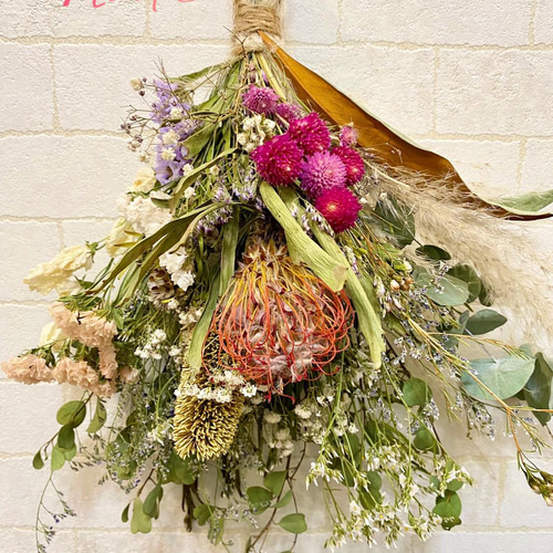 ドライフラワースワッグ ネイティブ系 スワッグ ドライフラワー