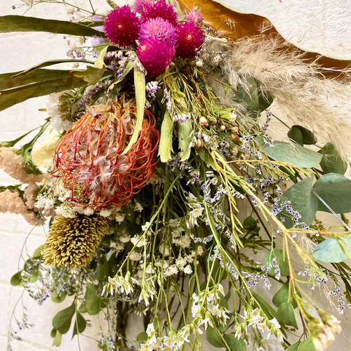 ドライフラワースワッグ ネイティブ系 スワッグ ドライフラワー