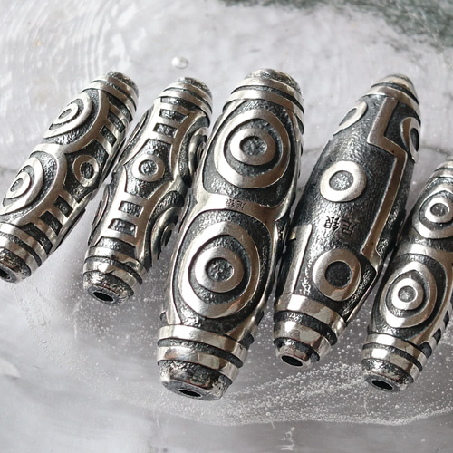 龍眼天珠　ジービーズ　s925銀リング　フリーサイズ　一点物　男女兼用 龍眼天珠 ジービーズ s925銀リング フリーサイズ 一点物 男女兼用