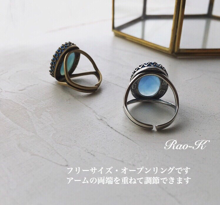 ✨ヨーロピアン・アンティーク調リング〜極上ラピスラズリ