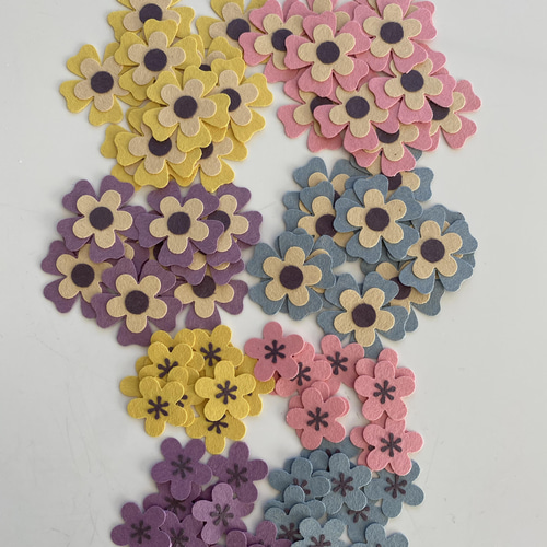 ☆クラフトパンチ アルバム素材 アレンジフラワー パンジー 大量