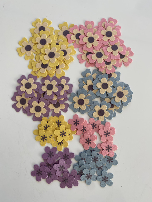 ☆クラフトパンチ アルバム素材 アレンジフラワー パンジー 大量