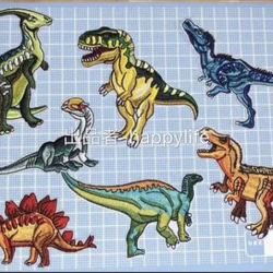 14枚入恐竜刺繍アイロンワッペンまとめ 3枚目の画像