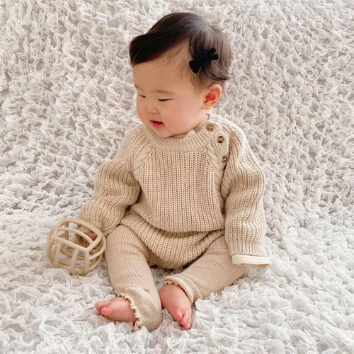 2つセット】ベルベット ベビー キッズ ヘアクリップ ヘアアクセサリー  