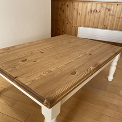 台数限定　レッドパインパネル材のこたつテーブル 2枚目の画像