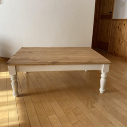 台数限定　レッドパインパネル材のこたつテーブル 1枚目の画像