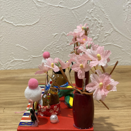 どんぐり お雛様 金扇と金笏 no.7 ひな人形・雛飾り さくらどんぐり