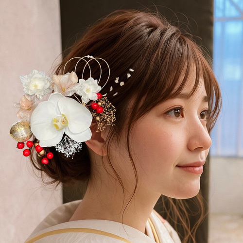 A 髪飾り ウエディング 成人式 卒業式 入園式 楽天市場】髪飾り 髪かざり 成人式 ゼクト ヘッドパーツ ドライ