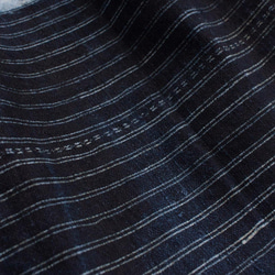 モン族藍染めヘンプロングスカート 2　エスニックスカート*85cm丈*民族古布 6枚目の画像
