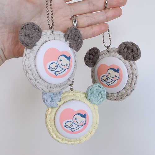 マタニティマーク くまさん カラーが選べる キーチャーム 雑貨・その他