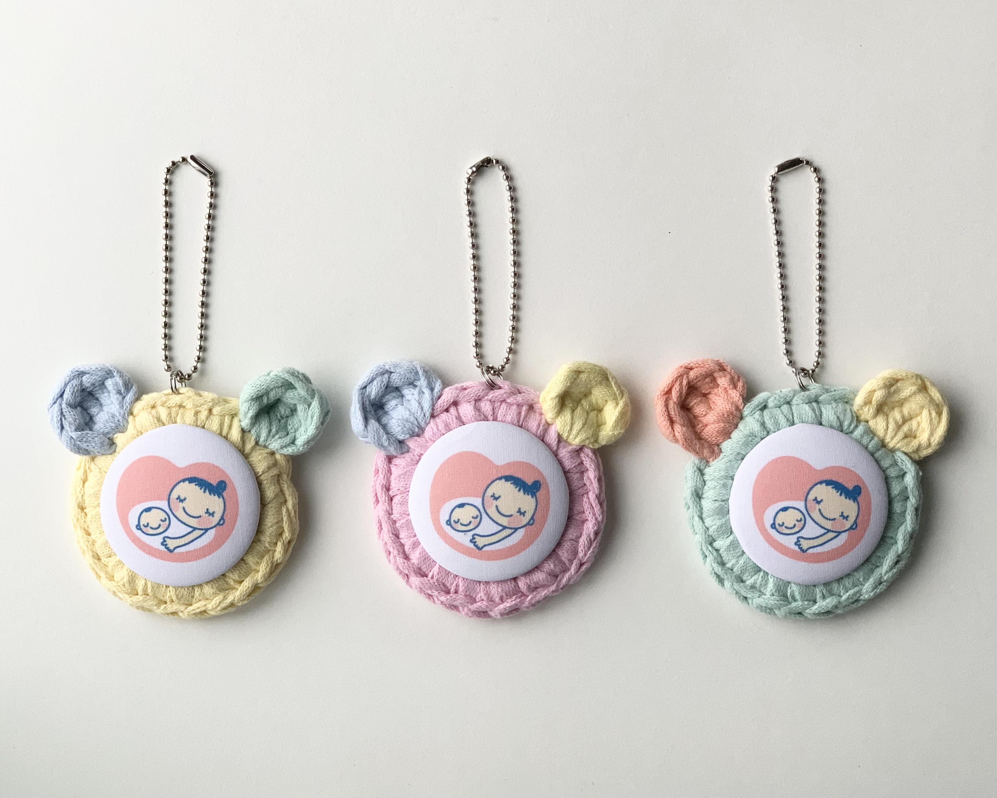 マタニティマーク くまさん カラーが選べる キーチャーム 雑貨