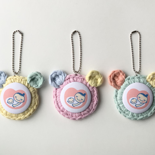 マタニティマーク くまさん カラーが選べる キーチャーム 雑貨・その他