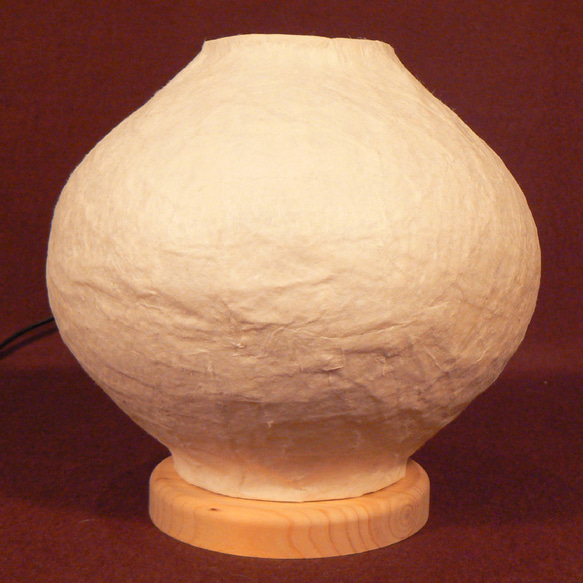 和紙の手作りランプシェード　美濃和紙使用　[崇] 1-1　どこにもない癒しの手作り一点物作品　ギフト・模様替えに最適 