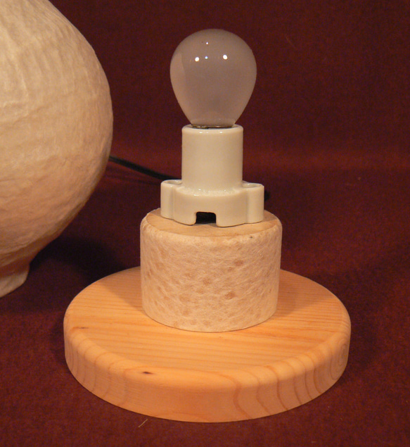 和紙の手作りランプシェード　美濃和紙使用　[崇] 1-1　どこにもない癒しの手作り一点物作品　ギフト・模様替えに最適 