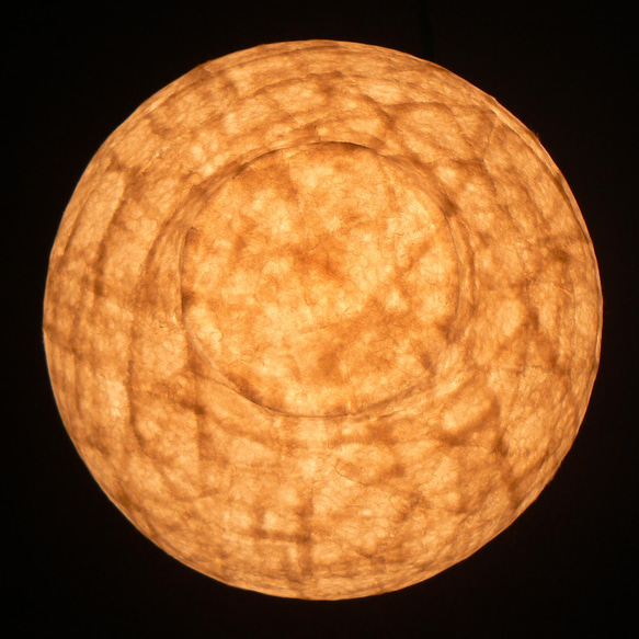 和紙の手作りランプシェード　美濃和紙使用　[崇] 1-1　どこにもない癒しの手作り一点物作品　ギフト・模様替えに最適 