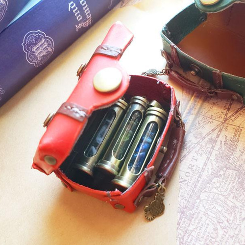 旅人の革トランク【スチームパンク風】小物入れ オビツ11 ミニチュア