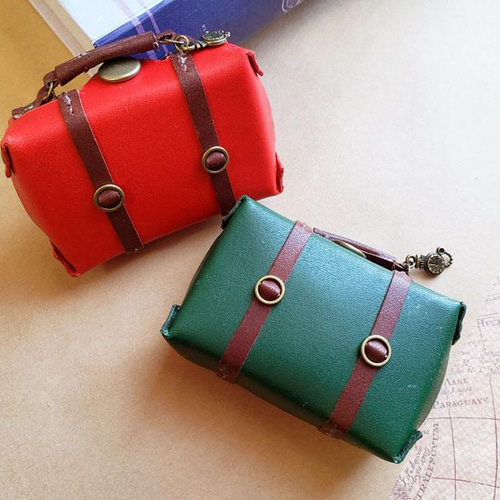 旅人の革トランク【スチームパンク風】小物入れ オビツ11 ミニチュア