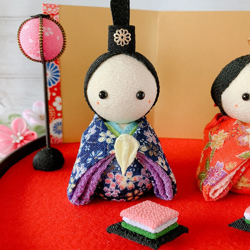 おひなさま ひな人形 桃の節句 ちりめん つまみ細工 ひな祭り 雛人形