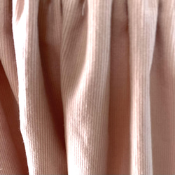 【秋冬】ほっこりカラーのコーデュロイ　ロングスカート〜スモーキーピンク 3枚目の画像