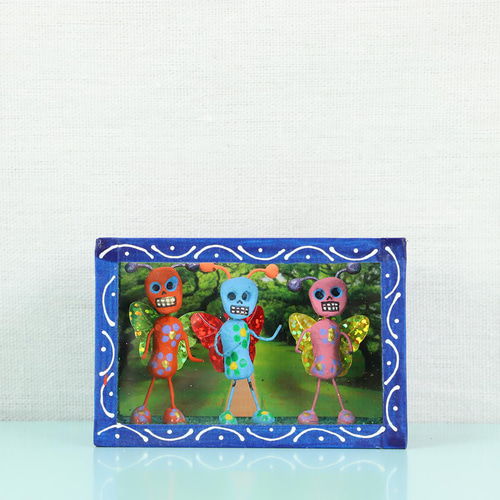 メキシコハンドメイドガラスレッド、ブルー、グリーン各種12個