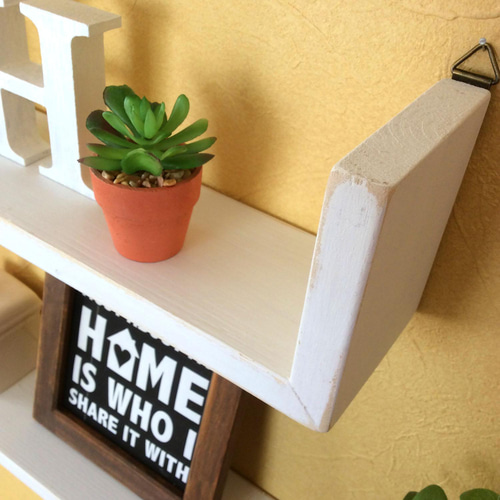 ウォールシェルフ・ウォールラック・飾り棚・棚・アンティーク 4段ウォールシェルフ.18 フランスアンティーク家具 飾り棚