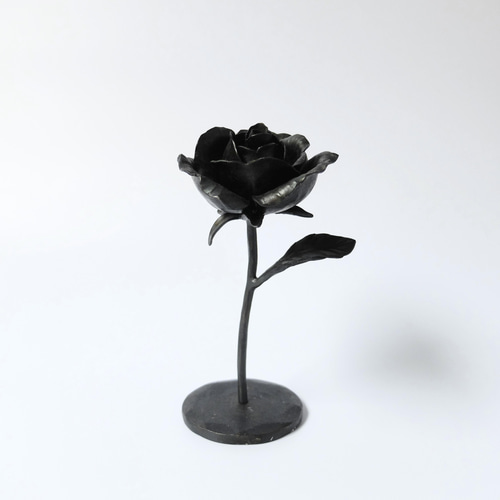 鉄の薔薇｜14cm｜薔薇のオブジェ｜アイアンローズ｜Iron Rose｜バラ