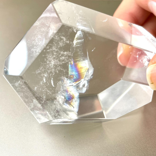 レインボー レムリアンシードクォーツ ポリッシュ 天然石 水晶