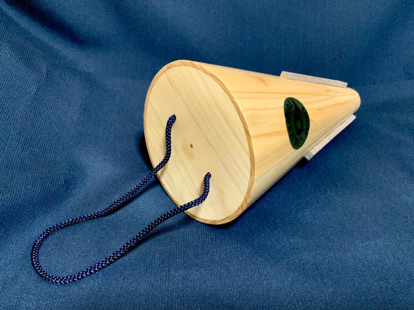 ヒノキ製ストレートミュート(フレンチホルン)チューニング管付き 4枚目の画像