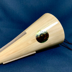 ヒノキ製ストレートミュート(フレンチホルン)チューニング管付き 2枚目の画像