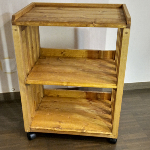 No63,【落ちない】ワゴン、シェルフ、棚、サイドテーブル・天板囲い枠