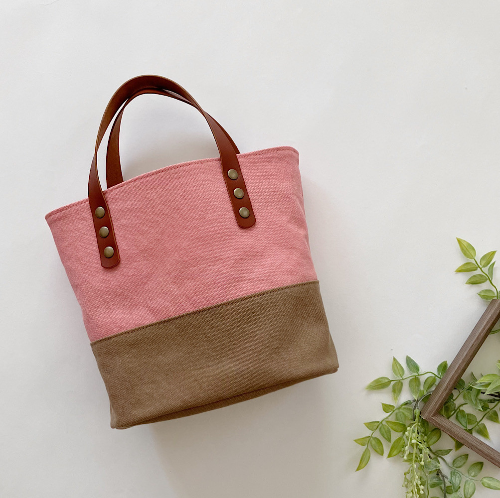 ピンク トートバッグ ほぼ未使用 30cm HANEANT KOBE / 【Everyトート】北欧×倉敷帆布 Magic Pink 帆布