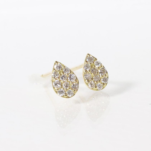 k18 ティアドロップピアス 雫型 0.20ct 天然ダイヤモンド k18 ティアドロップピアス 雫型 0.20ct 天然ダイヤモンド