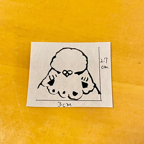 消しゴムはんこ 【ジャンボセキセイインコ 目つき悪いジャンボ