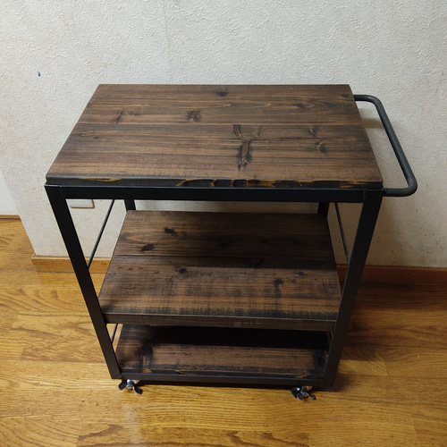 キッチンラック 調味料ラック キッチン収納 アイアン キッチンワゴン