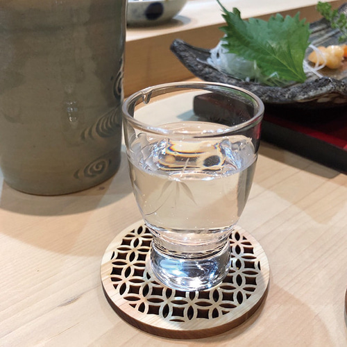 カイリュー　ヒノキ　コースター　セット売り　限定 箔 コースター 甲骨文字の風景 木箱入り4枚セット | toumei