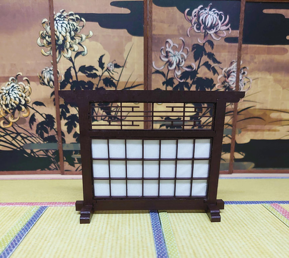 再販 衝立 ミニチュア 障子風 ついたて パーテーション