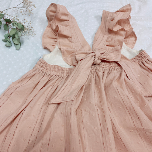 楽天市場】エプロン ワンピース（カラーピンク）（ドレス｜キッズ