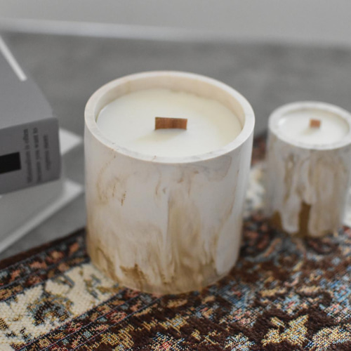 Flow candle Lサイズ〈Brown〉 キャンドル・キャンドルホルダー