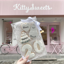 snow man 誕生日セット】アイシングクッキー クッキー Kitty snow man 誕生日セット】アイシングクッキー クッキー Kitty