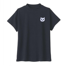 猫柄　レディースハイネックTシャツ　綿100％ 4枚目の画像