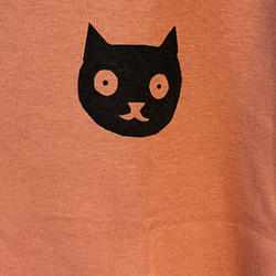 猫柄　レディースハイネックTシャツ　綿100％ 8枚目の画像