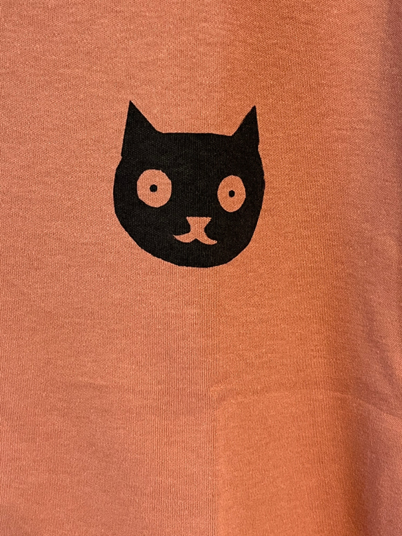 猫柄　レディースハイネックTシャツ　綿100％ 8枚目の画像