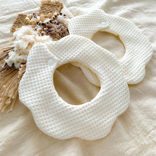 ふわふわワッフルの360度おはなスタイ スタイ・よだれかけ Baby&Kids