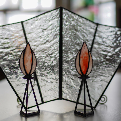 ぼんぼり・B」ステンドグラス・ひなまつり その他インテリア雑貨 純