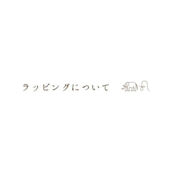 贈り物のラッピングについて 1枚目の画像